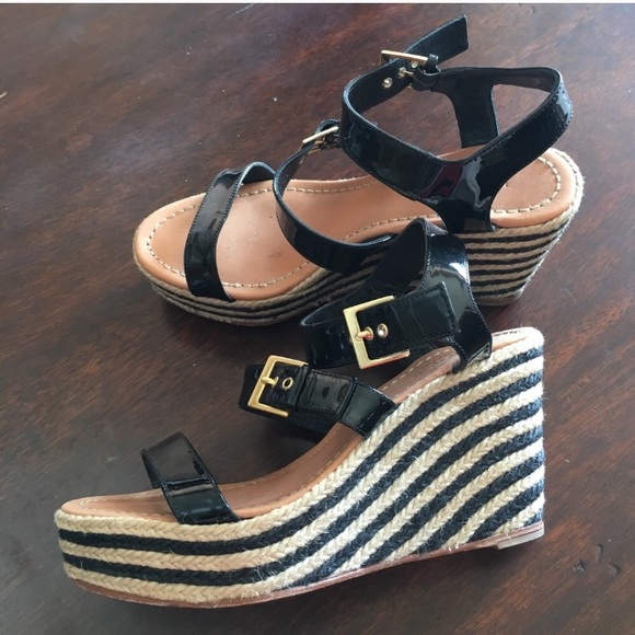 kate spade Shoes - Kate Spade ♠️ espadrilles Stripped lucie wedge